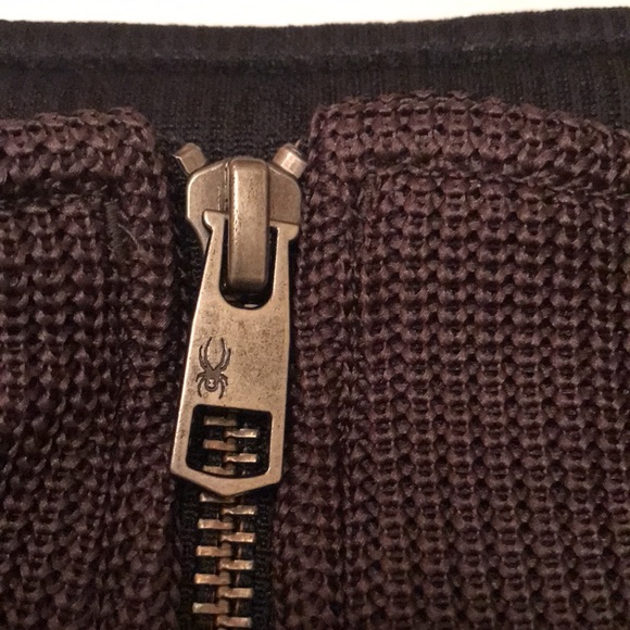 Spyder Men’s Alloy Full Zip Mid-weight Core Sweater- Peat- Med - Picture 12 of 12